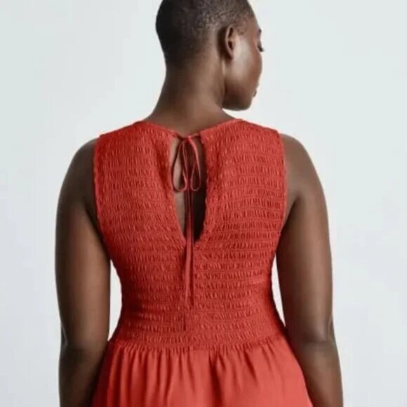 Everlane - Smock Maxi Dress - Currant - S - Picture 4 of 5